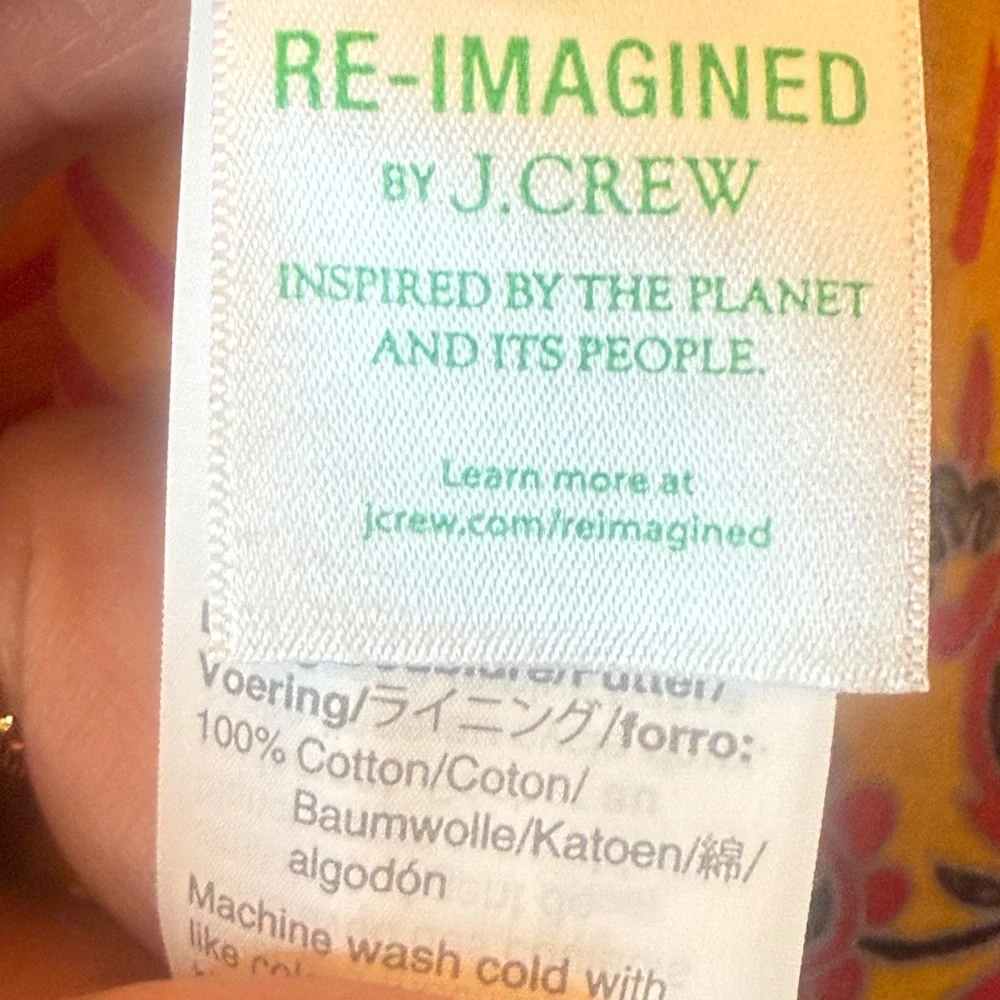 J. Crew NWT dolman sleeve dress, 
re-imagined Block Print. 
lined/pockets MP - Picture 9 of 13